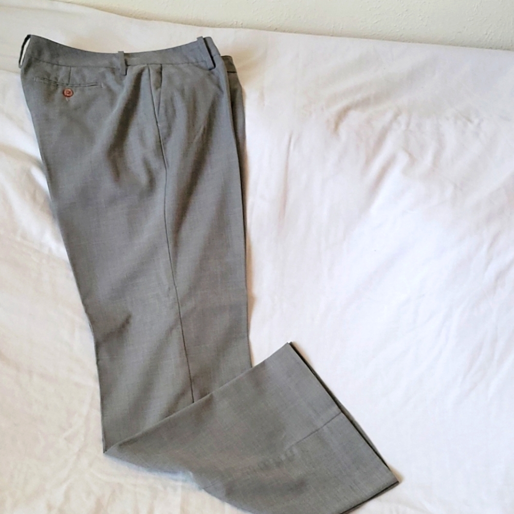 Gray dress flare legs pants